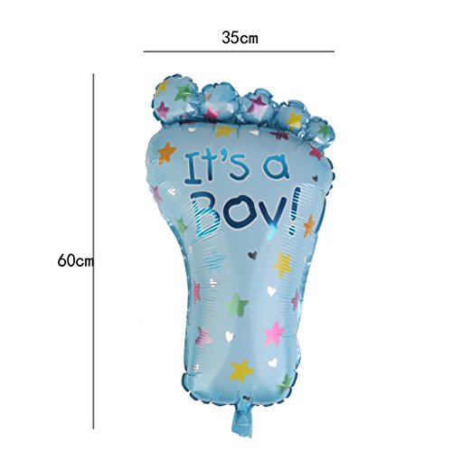 MagiDeal Baby Shower Party Ballons (Fuß + Milchflasche) + „Mum to be“ Schärpe Set - 4