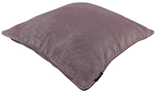 McAlister Textiles Luxury simple Matt Samt Kissen mit Ente Feder Füllmaterial, 40cm x 40cm, Heidekraut Lila - 2