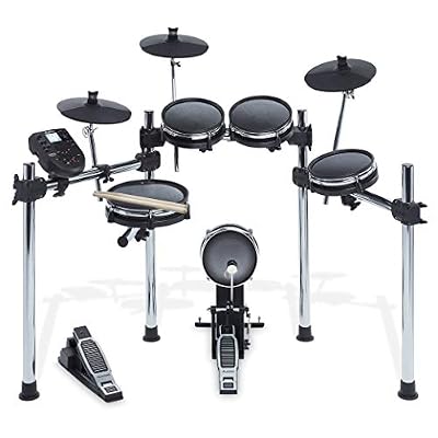 Alesis Surge Mesh Kit | Kit de Batterie Electronique 8 Pièces avec Peau Maillée, Rack en Chrome et Module de Batterie avec 40 Kits, 385 Sons, 60 Musique, Chargement de Sample et Connexion USB MIDI