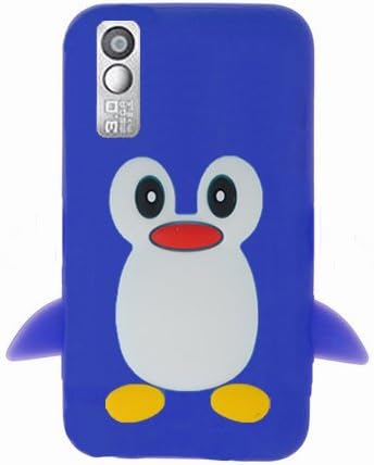 Penguin Style Case Back Cover For Samsung Tocco Lite Star GT-S5230 GT-S5233 + Screen Protector AOA Cases® (Dark Blue)