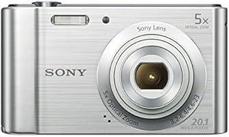 Sony DSC-W800 Camera Silver 20.1MP 5xZoom 2.7LCD 720pHD 23mm Sony G Lens