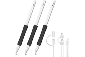 JADEMALL Silikon Griff für Apple Pencil 1. Generation 3 Stück Apple Pencil Hülle Zubehör Ergo