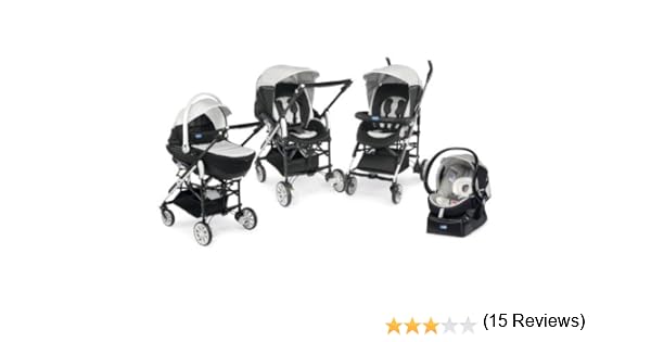 poussette chicco trio living romantic