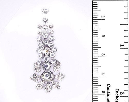 HUGE SILVER SINGLE FESTIVAL BINDI DIAMANTE GEM BRIDAL TIKKA TATTOO BODY FACE GEMS JEWELS JEWELLERY ART [LBSIL02)