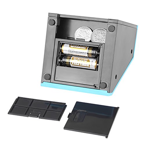Geld sparen Bank Münze Bank Automatische Geld sparen Box Gesicht Bank Piggy Bank (Blau) - 9