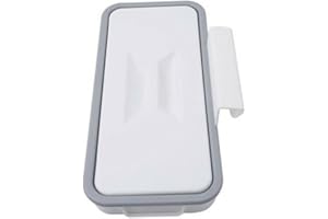 CUCUFA Hanging Trash Bag Holder, with Lid Over Cabinet Garbage Bag Rack Over Door Hanging Bin for Home and Kitchen
