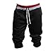 Produktbild Ba Zha HEI 1 STÜCK Männer Sport Sweat Hosen Shorts Harem Dance Baggy Jogging Trainingshose Hose Sweatpants Sporthose Jogging Baggy Jogginghose Slim Atmungsaktiv Trainingshose (Schwarz, L)