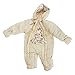 Baby Boys/Girls Giraffe Cuddles All In One Hooded Winter Snowsuit (Newborn) (Cream)