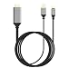 Produktbild Crysle USB 3.1 Typ-C auf HDMI HD-Kabel mit USB Unabhängiger Netzteilanschluss 4K 30Hz HD Externes Grafik-Video für Macbook Pro / iMac HDTV Galaxy s8 Lg Huawei matebook