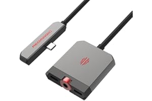‎NUBIA nubia RedMagic 2 w 1 adapter USB C na 3 5 jack słuchawki z szybkim ładowaniem PD, typ C na Aux Audio, wtyczka jack rozdzielacz złącza do Samsung Galaxy S24/S23/S22 iPad Pro Air Pixel 8