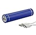 Produktbild Design-Powerbank EASY-SOL, blau, mit 2600 mAh, USB-Ausgang 1 A, für Android Smartphone, iPhone, iTouch, iPod. Leicht, klein und handlich, der ideale Begleiter für mehr Mobilität fernab jeder Steckdose
