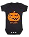 Personalised Scary Pumpkin Face Jack O Lantern With Name Baby Halloween Baby Onesie Vest