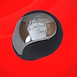 Schwarz Schaltknauf FO Opel New Schwarz Shift Schaltknauf für Vectra C 2002/05 Lift Reverse 1-5 + R OEM Ersatzteil für 00738125 Vectra C Corsa B/C