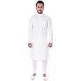 Kurta Ethnic COTLER Men's and Pyjama Set XXX-Large White