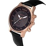 LuckhomeHerren Uhren Sport Analog Digital Groß Armbanduhr Männer Casual Armbanduhren Stilvolle und einfache Temperament-Gürteluhr（schwarz）