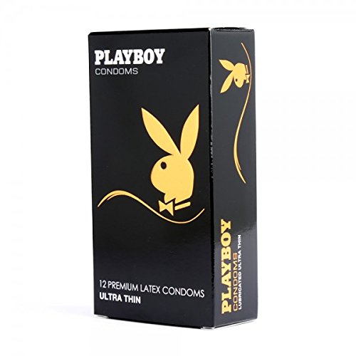 Preisvergleich Produktbild PLAYBOY Premium Latex Condoms Lubricated Ultra Thin (Ultradünn)-Transparente und gleitfähige Kondome-180 x 54 mm, 1er Pack (1 x 12 Stück) by Playboy