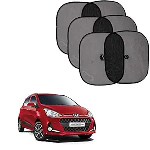 Car Window Sun Protected Sunshade for Hyundai Grand i10 (Set of 6)