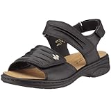 Klettverschluss Rieker Annett 64560-01, Damen Sandalen/Fashion-Sandalen, schwarz, (schwarz), EU 37