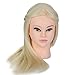 Hairdressing 80% Blonde Professional Real Hair 22 Inch,CoastaCloud Training Mannequin Head Hairdresser Human Hair with Clamp