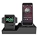 Price comparison product image Ocamo 3 in 1 Charging Station Dock iWatch AirPods Charger Stand Charging Docks for Apple Watch Series 3/2/1/AirPods/iPhone X/8/Plus/7/7/6/Plus black
