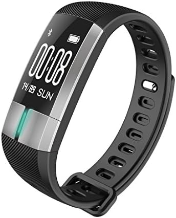 Fitness tracker Smart Bracelet with ECG&amp;PPG Monitoring Real-time Heart Rate Blood Pressure Activity Tracker Pedometer Sleep Monitor Fitness Sports Watch for iPhone Android Smartphone (Black)