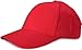 styleBREAKER Klassisches 6 Panel Cap mit gebürsteter Oberfläche (Rot)