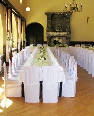 weiße Husse Auflage Hussen für Stuhl - 7