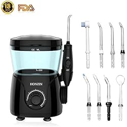Hydropulseur Dentaire HONZIN avec 8 Buses multifonctions, 600ml