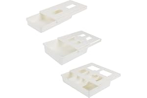 GDWD Cassetto autoadesivo sotto la scrivania, organizer per cassetti da scrivania, da appendere alla scrivania, nascosto per ufficio, casa, scuola, armadio, biancheria intima (S)