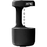 TVACHI luftfuktare med LED-display, 800 ml anti-gravitationsluftfuktare för bord, 4 timmars avstängningsskydd, för sovrum, va