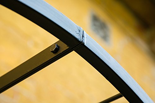 Rosenbogen mit Bank Zink + Schwarz Gartenbank Metallbank Pergolabank Laubenbank - 5