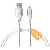 USB A-Lightning Şarj Kablosu, 1Metre, 3.1A Hızlı Şarj, Beyaz/G&uuml;m&uuml;ş Metal, REMORAX Wahoo (1Ad x 1Metre Beyaz)