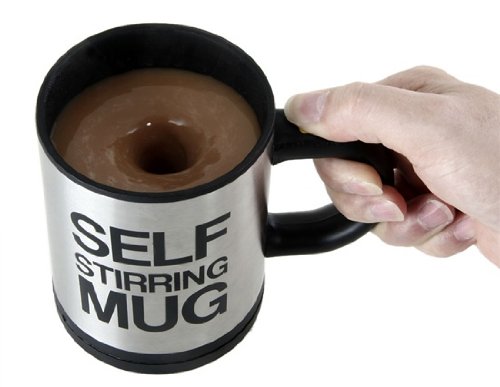 Preisvergleich Produktbild OnceAll Stainless Steel Self Stirring Mug