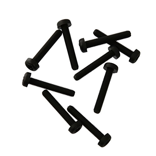M3 Nylon Schraubenmutter Scheibe Sortiment Satz Sechskantschrauben Pattsituation Box – Schwarz, 160pcs - 4