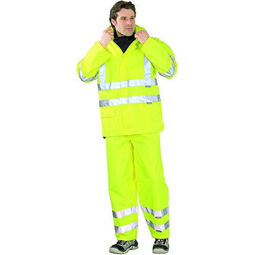 Planam Regen-Jacke „Warnschutz“, Größe XL in gelb, 1 Stück, 2062056 - 5