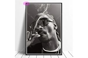 CRAVD Poster Geschenk Dr.DRE & Snoop Dogg Rapper Star Sänger Ölgemälde Druckt Wandkunst Leinwand Bild Wohnzimmer Wohnzimmer Dekor 50 × 70 cm Ohne Rahmen