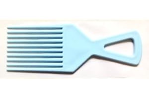 The Home Fusion Company Peigne Afro Démêler Cheveux Brosse Couleurs Rouge Orange Bleu Jaune - Bleu Clair