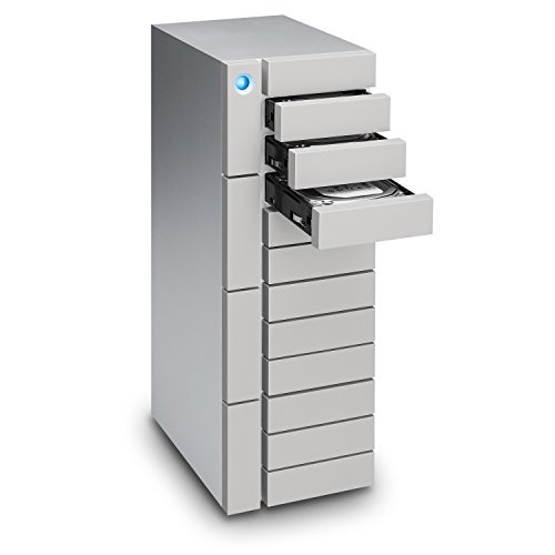 LaCie 12big Thunderbolt 3 – 120 TB, Hardware-RAID 0 / 1 / 5 / 6 / 10 / 50 JBOD , 2 x Thunderbolt™ 3, 1 x USB-C - 6