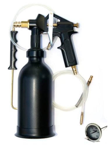 Preisvergleich Produktbild Biskor Druckbecherpistole Hohlraumpistole + Zubehör Hohlraumsprühset + Thermometer Unterbodenschutzpistole