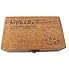 BeautyLife Pack of 70pcs Rubber Stamps Set Vintage Wooden Box Case Alphabet Letters Number Craft (No Ink Pad Included)