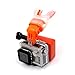 Price comparison product image TELESIN Surfing Skating Shoot Dummy Bite Mouthpiece holder Mouth Mount Adapter for GoPro Hero 4/3+/3/2/1 Camera,SJ Cam,Xiaomi Yi (Orange)