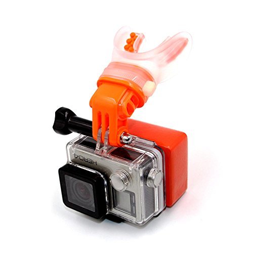 TELESIN Surfing Skating Shoot Dummy Bite Mundstückhalter Mund Mount Adapter für GoPro Hero 5 Black, Hero 5 Session, Held 4 Session, 4/3 + / 3/2/1 Kamera, SJ Cam, Xiaomi Yi (Orange) TELESIN Surfing Skating Shoot Dummy Bite Mundstückhalter Mund Mount Adapter für GoPro Hero 5 Black, Hero 5 Session, Held 4 Session, 4/3 + / 3/2/1 Kamera, SJ Cam, Xiaomi Yi (Orange)