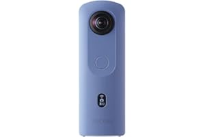 Ricoh THETA SC2 BLUE 360°Fotocamera 4K Video con stabilizzazione dell'immagine Alta qualità di trasferimento dati ad alta velocità Bella visione notturna ripresa con basso rumore, Blu