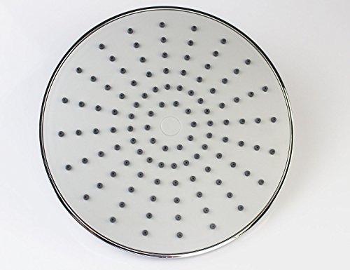 xogolo 9 Zoll Extra Groß fester Duschkopf Universal Duschen Ersatzteile Overhead Duschkopf 1/2 Zoll IPS, chrom poliert - 2