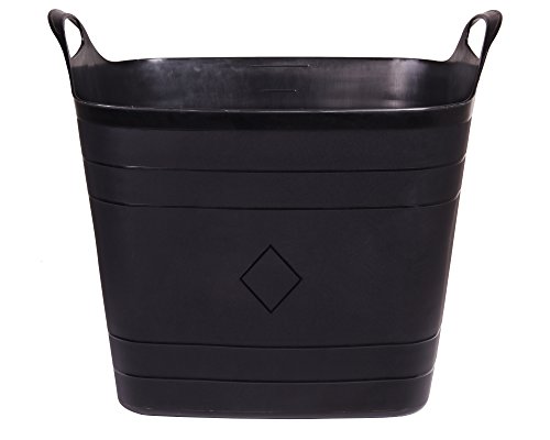 Flexi Tub Tragekorb Gartenkorb Wäschekorb Spielzeugeimer 40 Liter schwarz