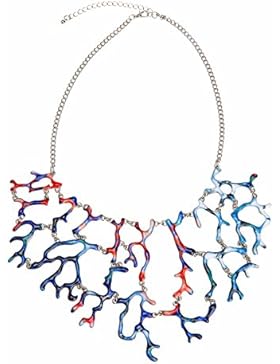 Desigual Damen-Collier Versilbert 40 cm - 61G55D