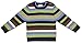 Viddia 100% Organic Cotton, Certified GOTS, Knitted Baby and Toddler Multi- Colour Stripe Jumper 6-9 months