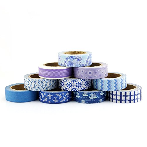 Très Chic Mailanda Washi Tape 10er Set Dekobänder Klebeband Masking Tape - 6