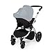 Ickle Bubba Stomp V2 All In One Baby Travel System - Lightweight Chasis Pram, Pushchair & Car Seat (Silver & Silver)