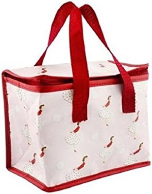 Pink Vintage Lady 1950's Artwork Insulated Lunch / Food Carry Bag